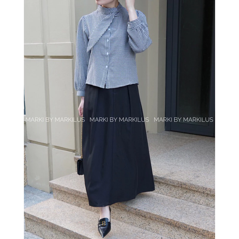 CHÂN VÁY MIDI DÁNG A KÈM TAG HOA THÁO RỜI CV444 - Hình ảnh 8