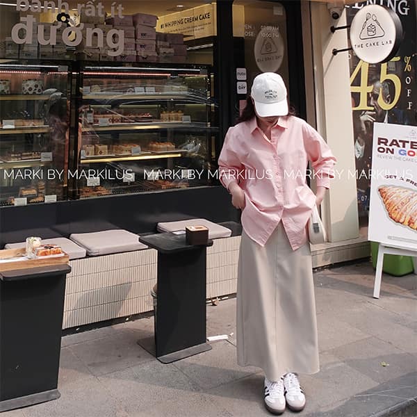 ÁO SƠ MI OVERSIZED BASIC A476