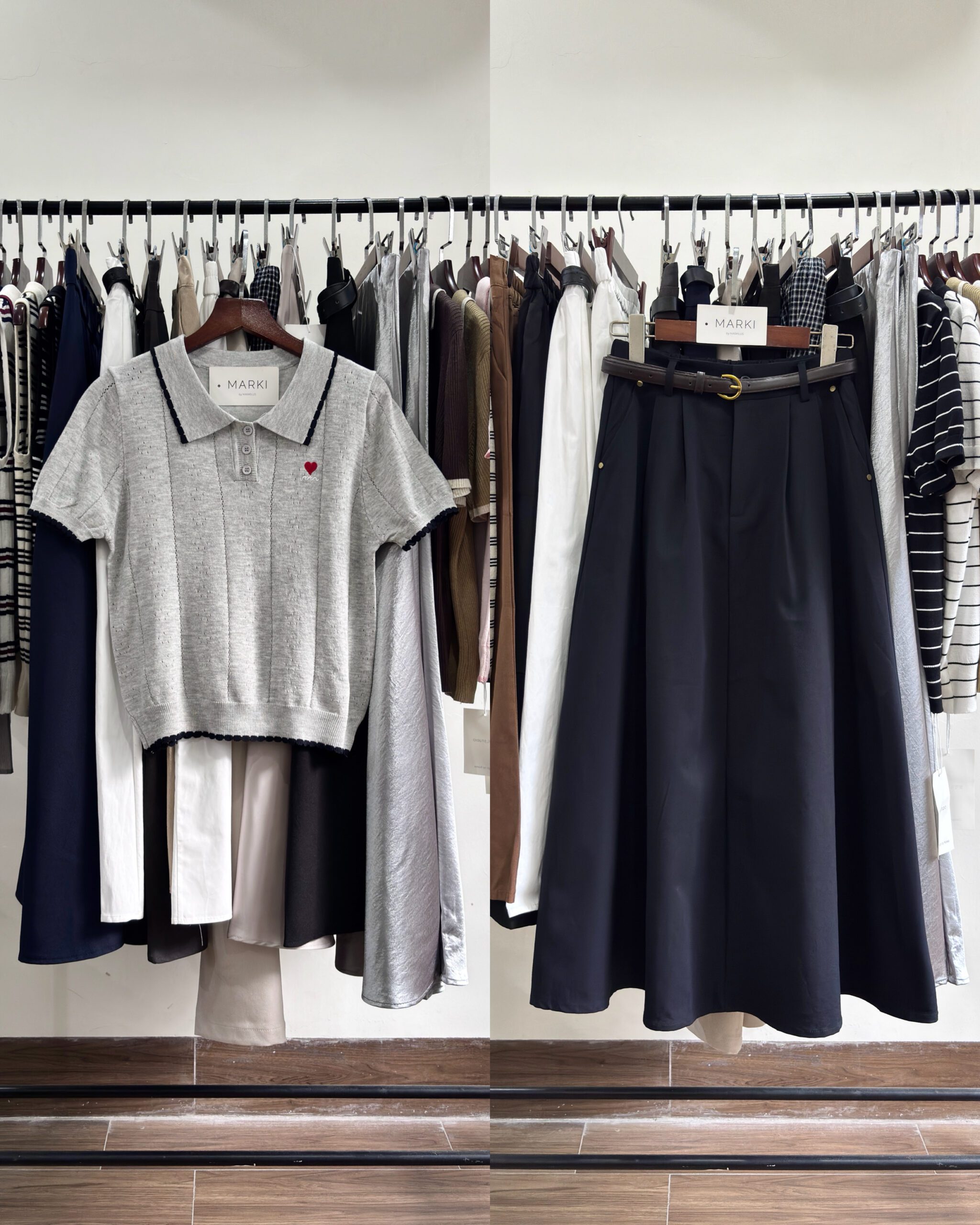 ÁO LEN THÊU TIM CỔ POLO CỘC TAY A631 - Hình ảnh 14